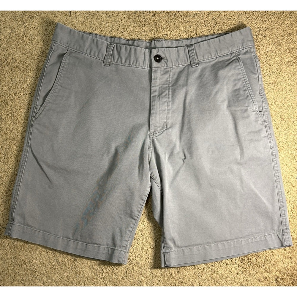 The North Face Shorts Men 36 Relax Fit Outdoors Cotton Blend Gray Slash Pockets